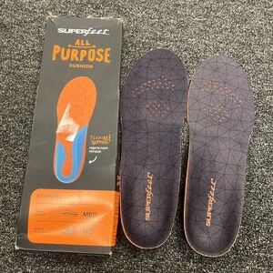 SUPERFEET All Purpose Cushion Size E M 9.5-11 W 10.5-12 (Mint Conditions)